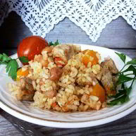 Рецепт Рисовой каши с изюмом и тыквой