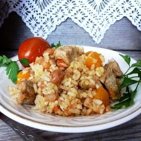 Рецепт Рисовой каши с изюмом и тыквой