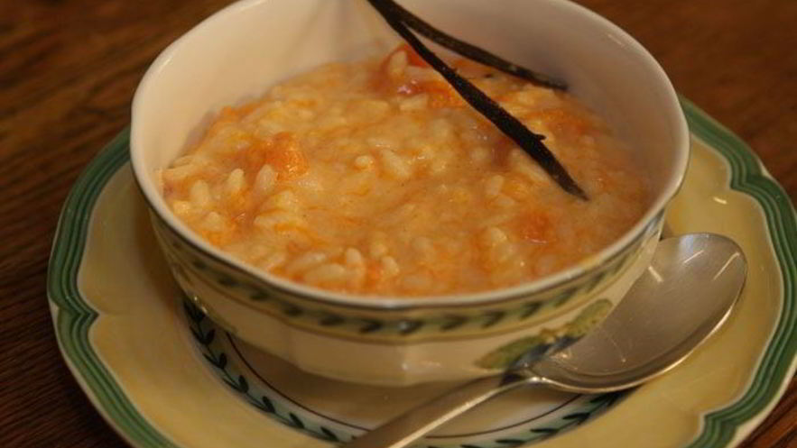 Рецепт рисовой каши с тыквой и ванилью