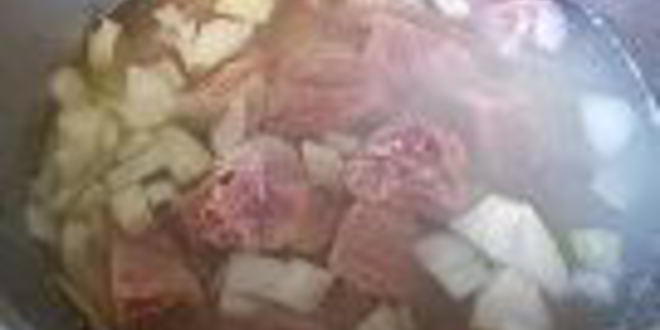 Рецепт русской полевой рисовой каши с мясом