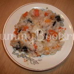 Рецепт Сладкой рисовой каши с тыквой