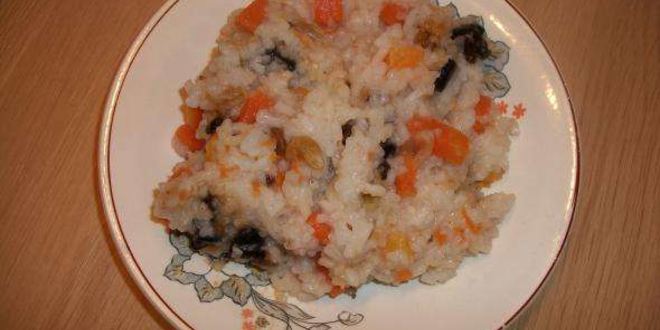 Рецепт сладкой рисовой каши с тыквой