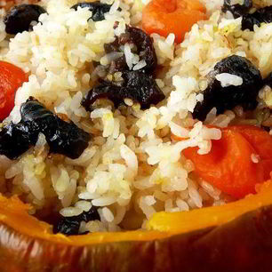 Рецепт Сладкой рисовой каши в тыкве