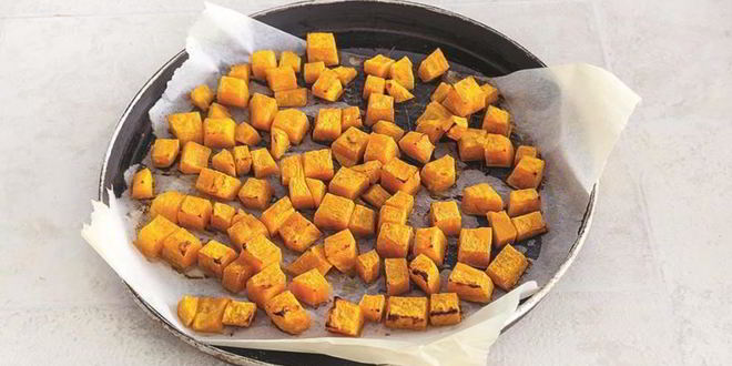 Рецепт ячневой каши с печеной тыквой и клюквой