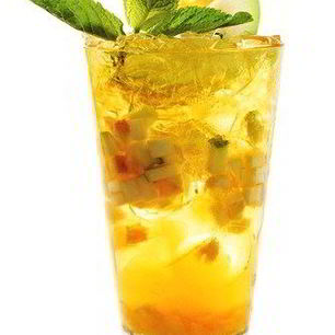 Рецепт Апельсинового пунша с джином и цитрусовым льдом