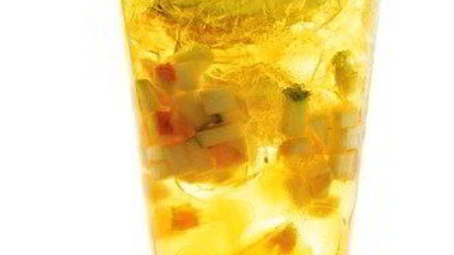 Рецепт апельсинового пунша с джином и цитрусовым льдом