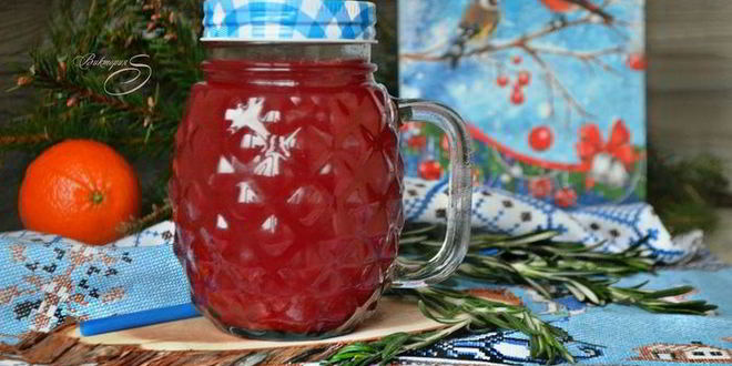 Рецепт безалкогольного клюквенного пунша