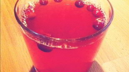 Рецепт Безалкогольного пунша из клюквы