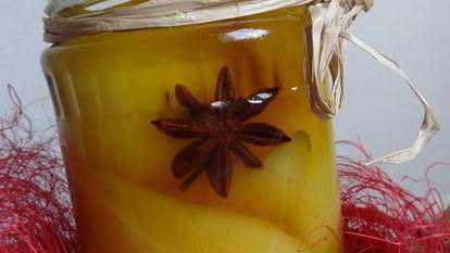 Рецепт Быстрых груш в шафрановом сиропе