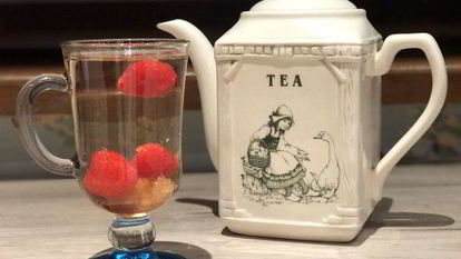 Рецепт Белого травяного чая с малиной