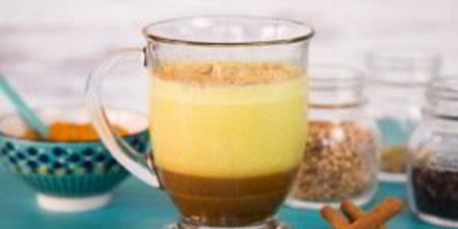 Рецепт чая латте с куркумой