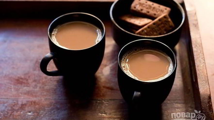 Рецепт чая с молоком и имбирем