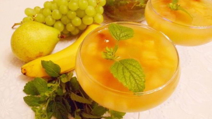 Рецепт чайного желе с фруктами