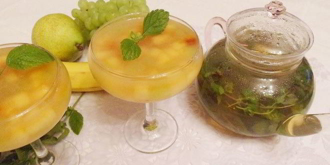 Рецепт чайного желе с фруктами