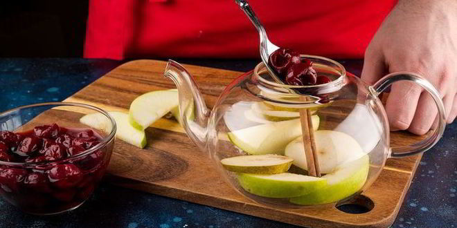 Рецепт фруктового чая с ванилью