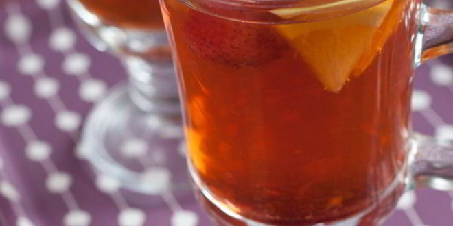 Рецепт имбирного чая с клубникой