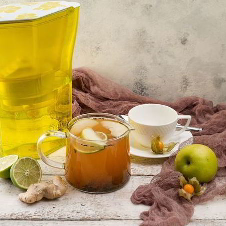Рецепт Имбирного чая с яблоком и лаймом