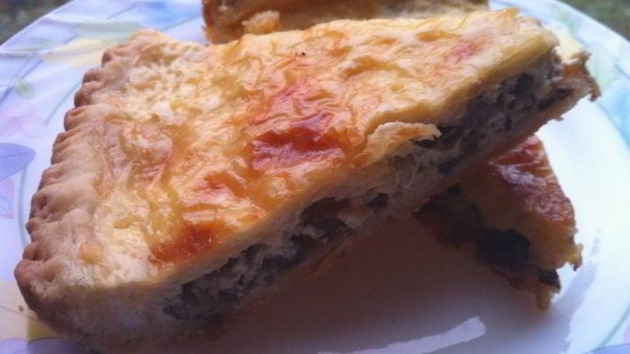 Рецепт киша с шампиньонами