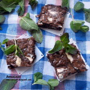 Рецепт Мятного и чрезвычайно шоколадный брауни