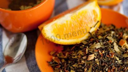 Рецепт Зеленого чая с апельсином