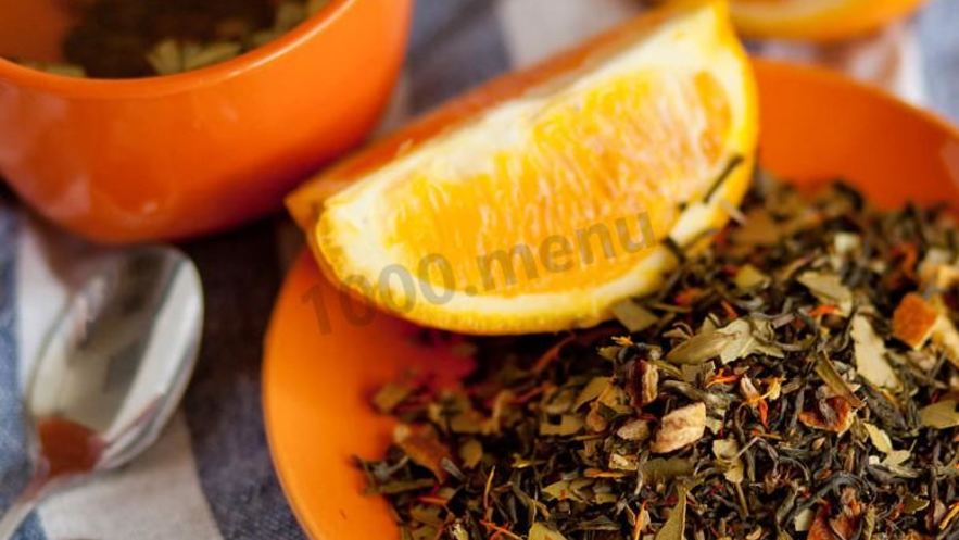Рецепт зеленого чая с апельсином