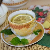 Рецепт Зеленого чая с имбирем лимоном и медом