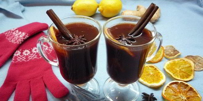 Рецепт безалкогольного глинтвейна с курагой и черносливом