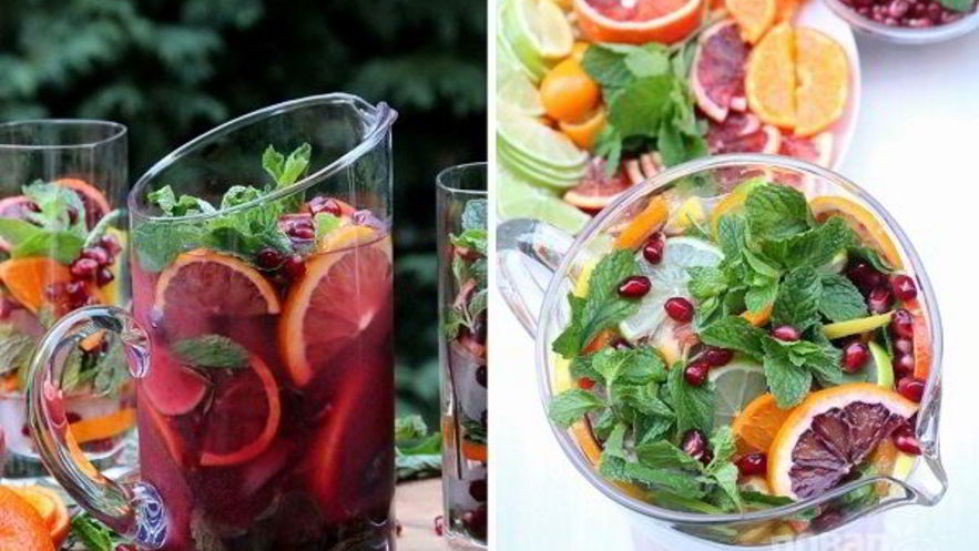 Рецепт гранатово-цитрусового коктейль