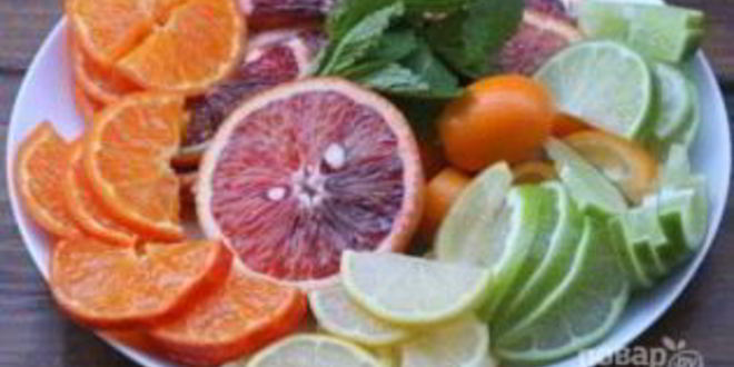 Рецепт гранатово-цитрусового коктейль