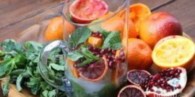 Рецепт гранатово-цитрусового коктейль