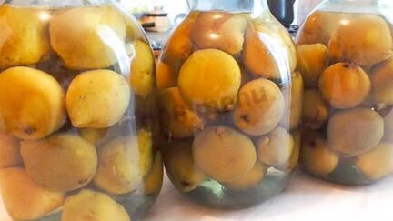 Рецепт Груш консервированных целиком в сиропе на зиму