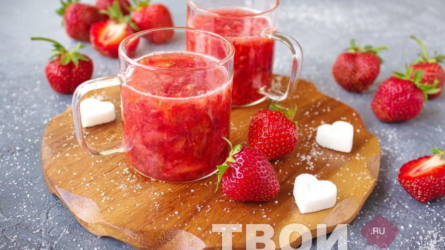 Рецепт киселя из клубники