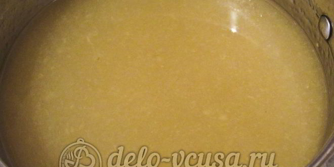 Рецепт киселя из яблок