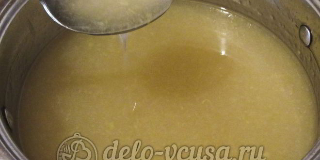 Рецепт киселя из яблок