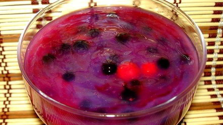 Рецепт киселя плодово-ягодный