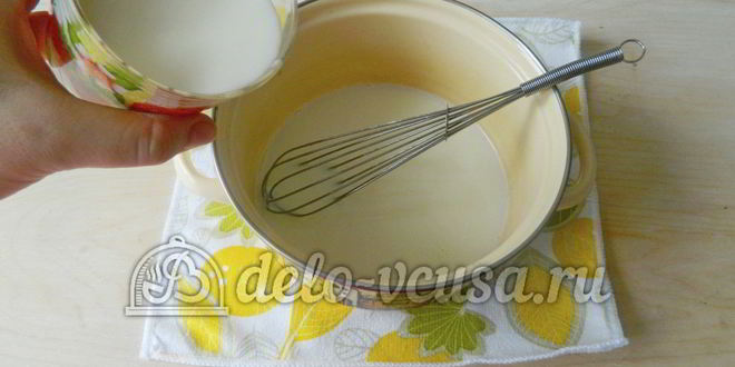 Рецепт молочного киселя