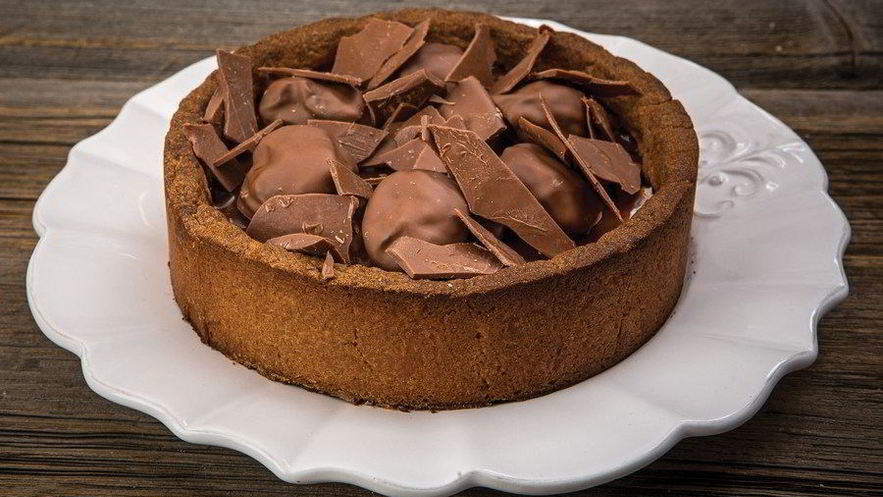 Рецепт тарта с кофейным ганашем и черносливом