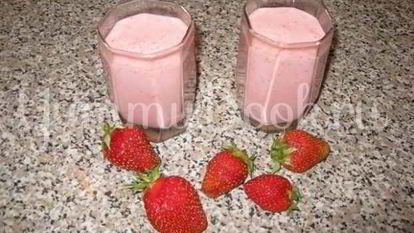 Рецепт Коктейля клубничного