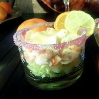 Рецепт Коктейля из морепродуктов с розовым соусом