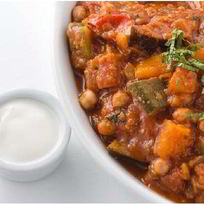 Рецепт Таджина с нутом и баклажанами