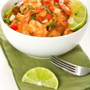 Рецепт Креветок с текилой и лаймом