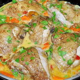 Рецепт Курицы с вином по-грузински