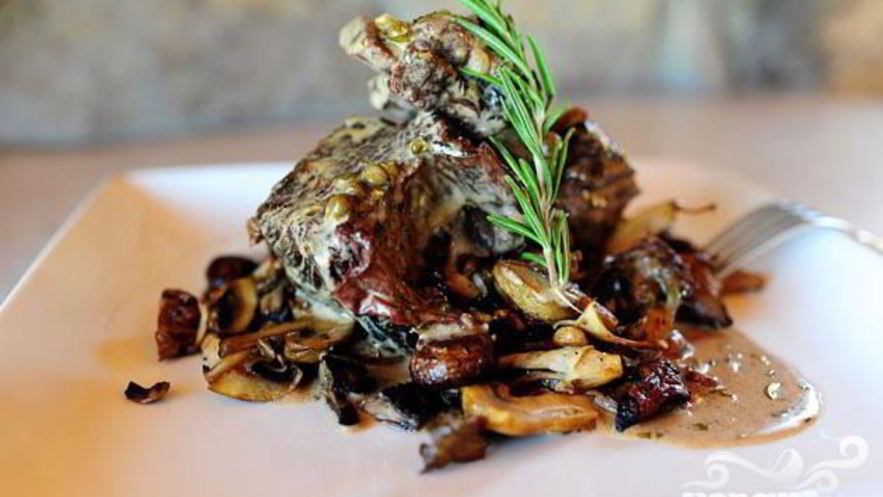 Рецепт ребрышек с вином и сливками