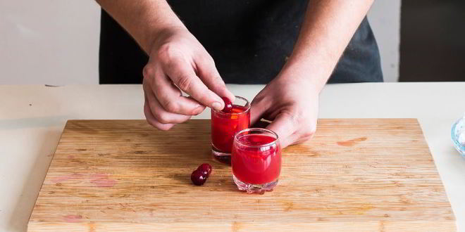 Рецепт коктейля-желе клюква и водка