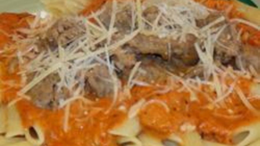 Рецепт пасты пенне с водкой