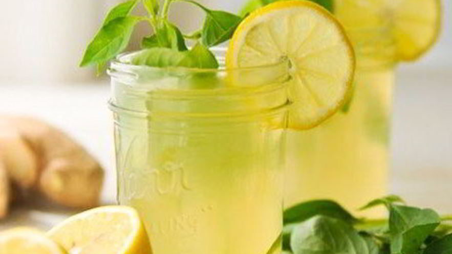 Рецепт летнего лимонада с имбирем и мятой