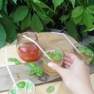 Рецепт Лимонада Персик-Базилик