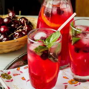 Рецепт Малинового лимонада с лимончелло