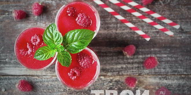 Рецепт малинового лимонада