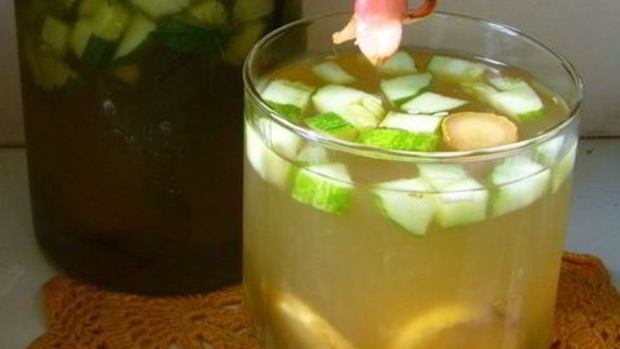 Рецепт огуречно-имбирного лимонад